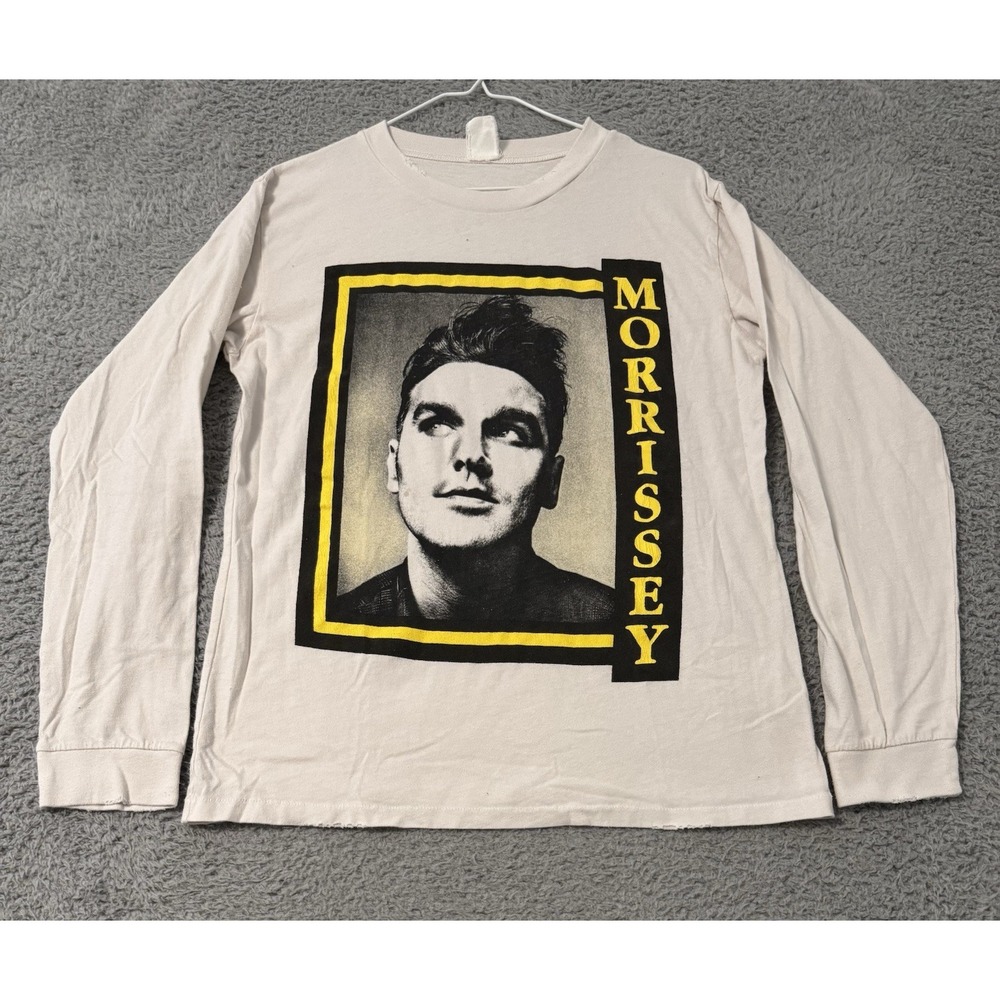 Morrissey MadeWorn Shirt 1991 US Tour Long Sleeve Vintage‎ Style RARE